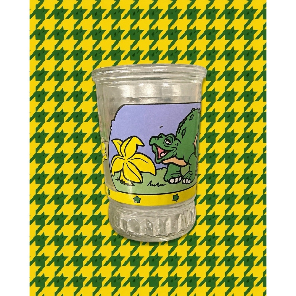 Vintage 1998‎ Ducky The Dinosaur "The Land Before Time" VI Bama Jelly Jar 4"